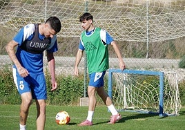 Nico Espinosa, durante un entrenamiento reciente en Fontcalent.