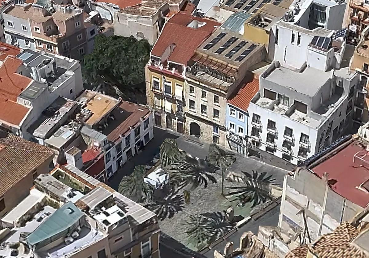 Plaza Quijano in Alicante, epicenter of the new ZAS.