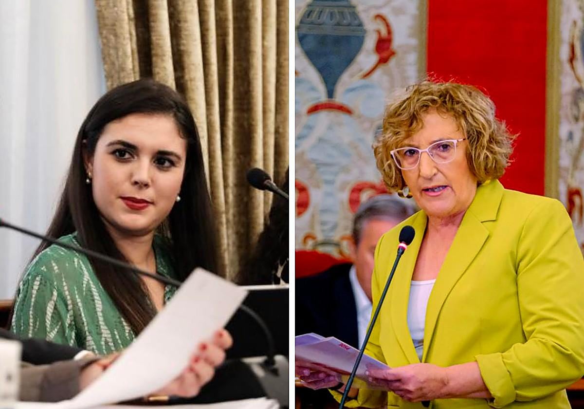 Nayma Beldjilali y Ana Barceló.