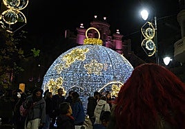 Luces de Navidad.