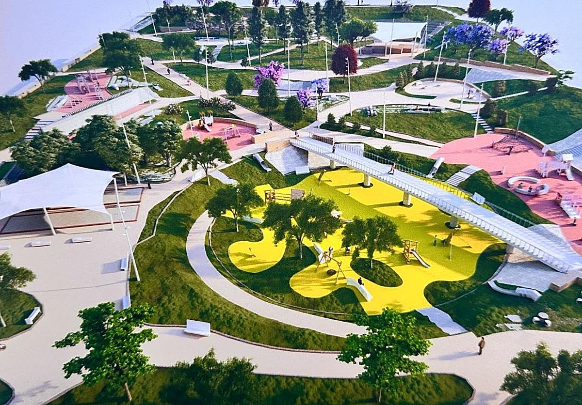 Recreación del parque de La Torreta.