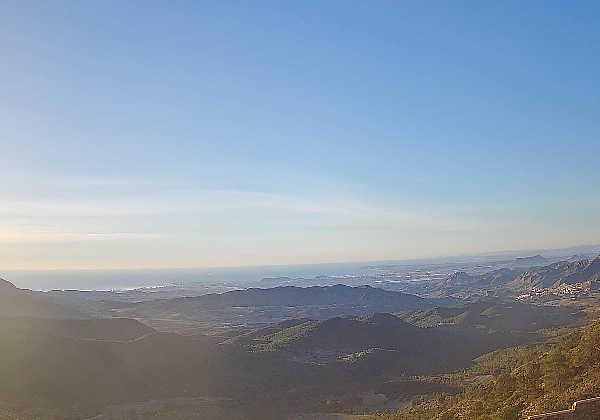 Contraste térmico de vértigo entre Xixona y Alicante.