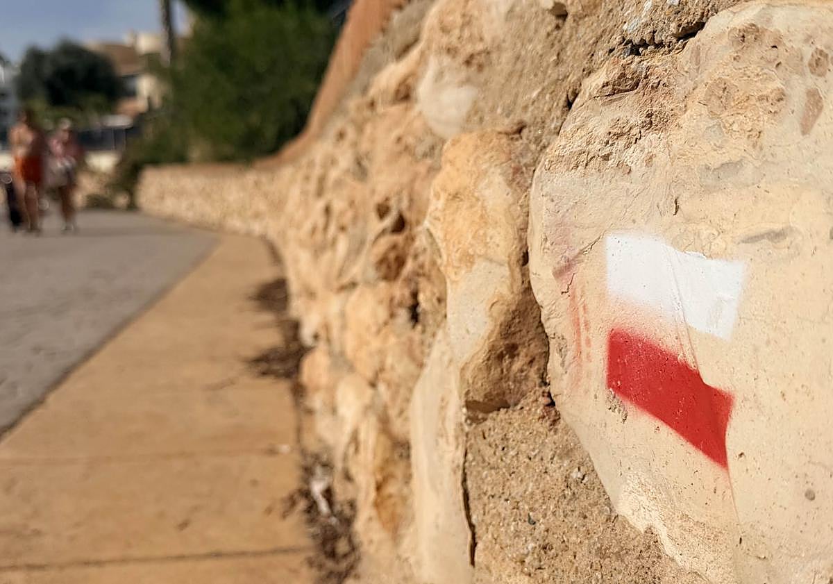 Imagen principal - Nuevo trazado señalizado del GR 92 en Cabo Roig, recuperado para los senderistas tras la apertura del paseo marítimo.