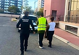 Detención del conductor en El Campello.