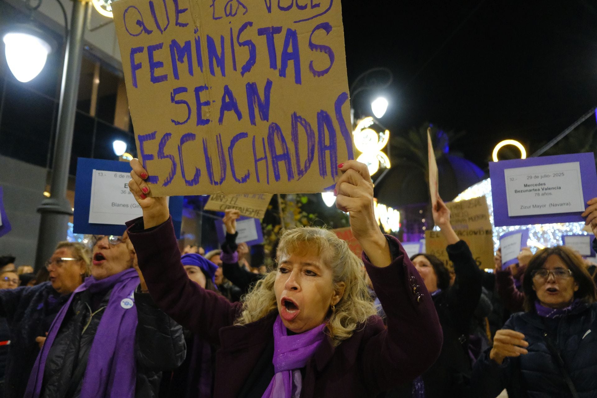 Alicante levanta la voz contra la violencia de género el 25N