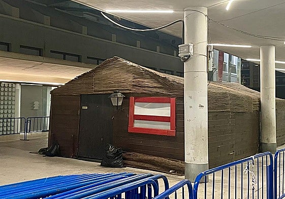 Casa de Papá Noel en la plaza Séneca de Alicante.