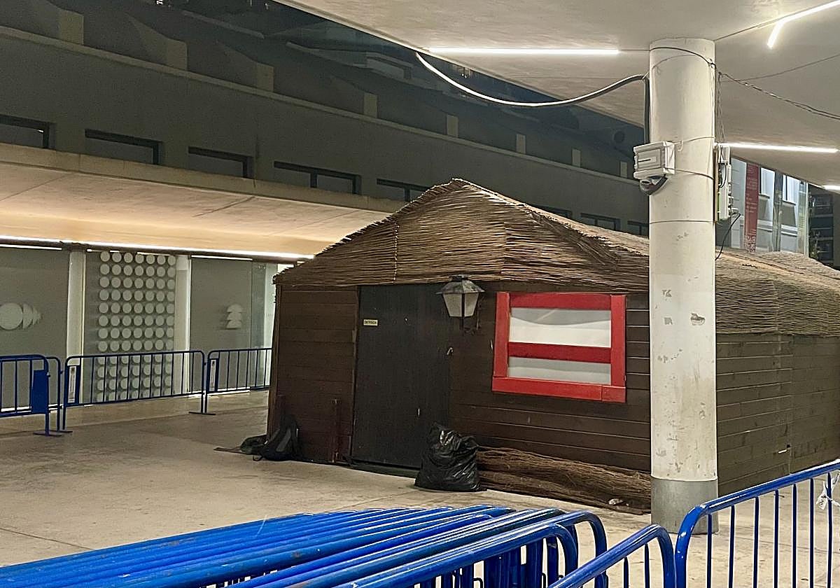 Casa de Papá Noel en la plaza Séneca de Alicante.