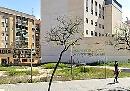 Una de las parcelas de vivienda de protección oficial de Alicante.