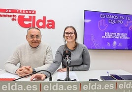 La concejala de Igualdad, María Gisbert, y el edil de Deportes, Enrique Quílez.