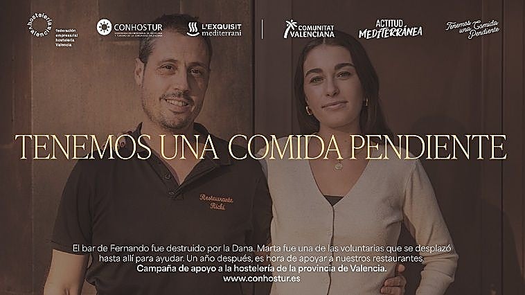 'We Have a Meal Pending', the Campaign Supporting Hospitality Affected by the DANA