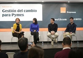 Concha Pastor, Melany (Gioconda Ros), Pablo Rueda e Iván Aliaga.