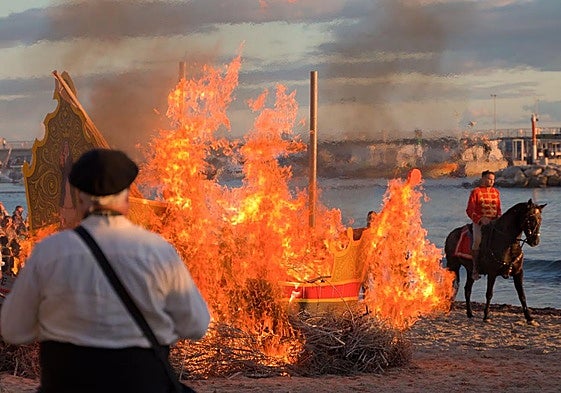 Cremà del llondro a les festes patronals de Benidorm.