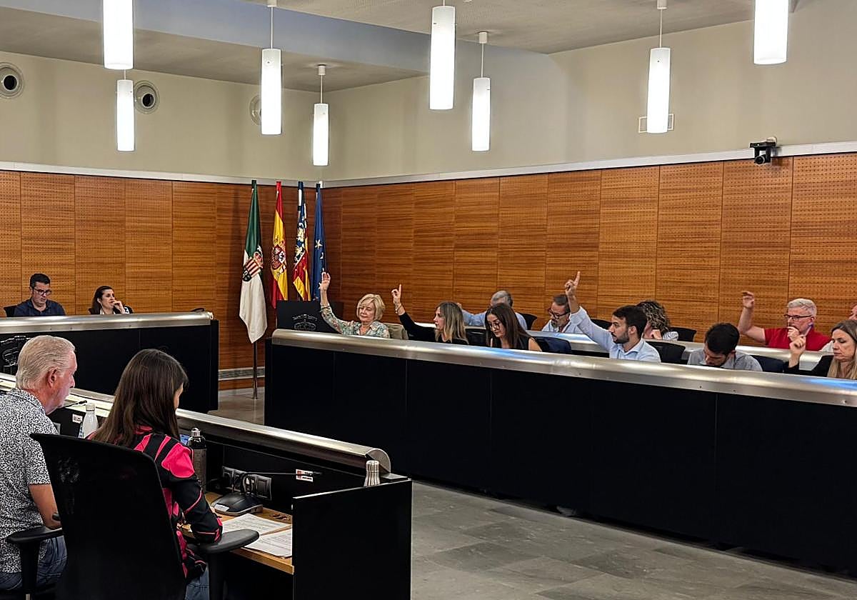 El pleno municipal durante la sesión ordinaria celebrada este 26 de noviembre en San Vicente del Raspeig.