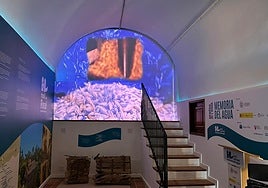 Una de las salas del Museo del Agua, un espacio diseñado para acercar a la ciudadanía el patrimonio hidráulico de Elche.