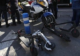 Campaña de control de patinetes en Alicante.