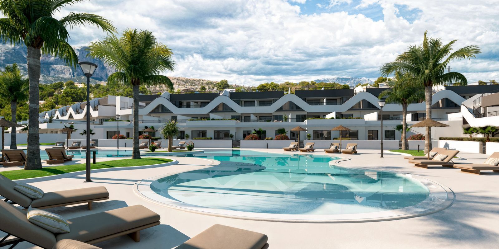 Render of a development in Alicante.