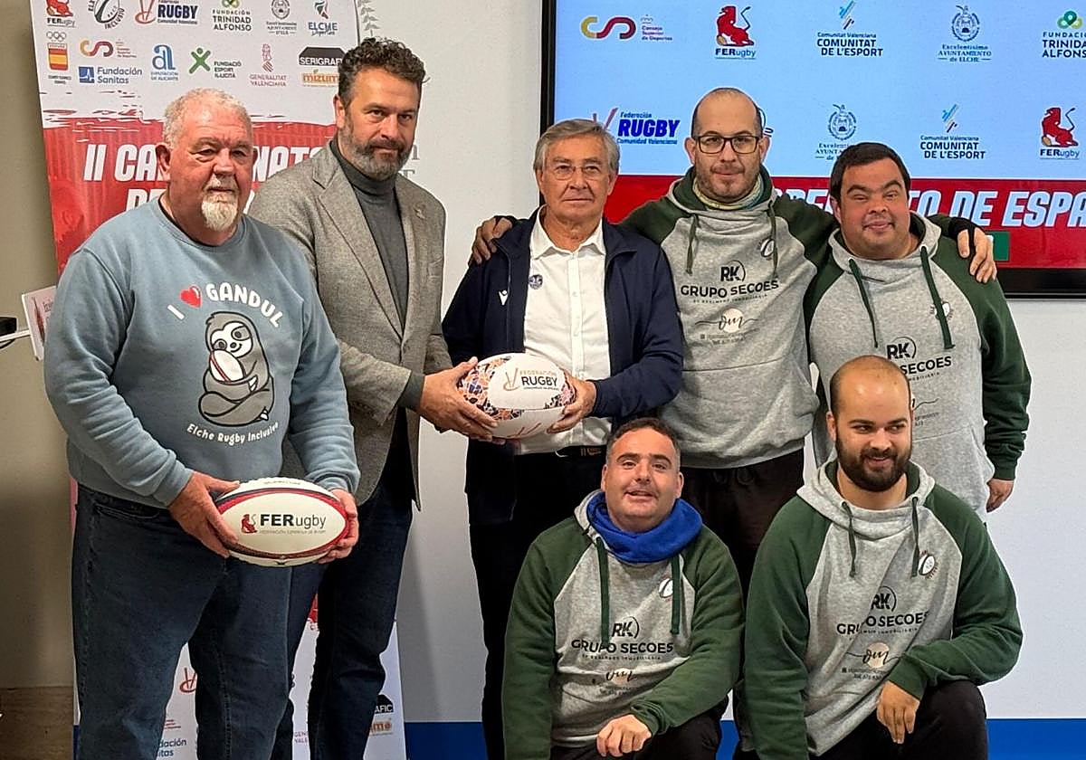 Presentación del II Campeonato de España de Rugby Inclusivo en el Ayuntamiento de Elche.