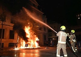 Cremà de la hoguera de Navidad de Alicante.
