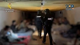 Imágenes del operativo policial que ha desmantelado el entramado.