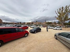 Aparcamiento situado en el solar de Marialice.