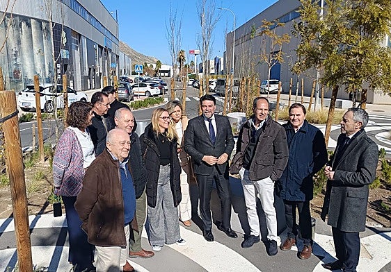 Luis Barcala con los presidentes de las EGM de las Áreas Industriales.