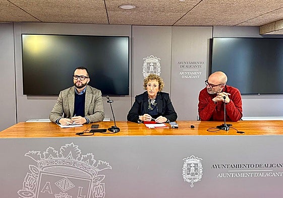 Mas (Compromís), Barceló (PSOE) y Copé (EU-Podem).