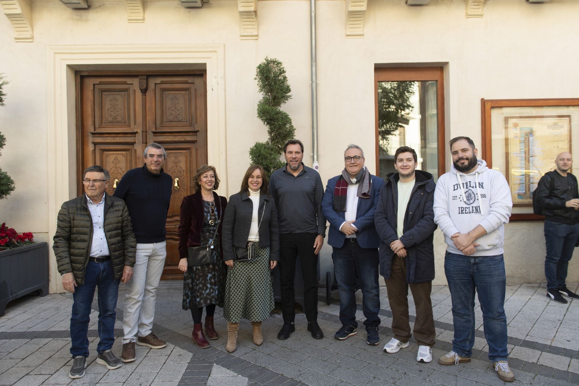 Visita del ministro de Transportes, Óscar Puente.