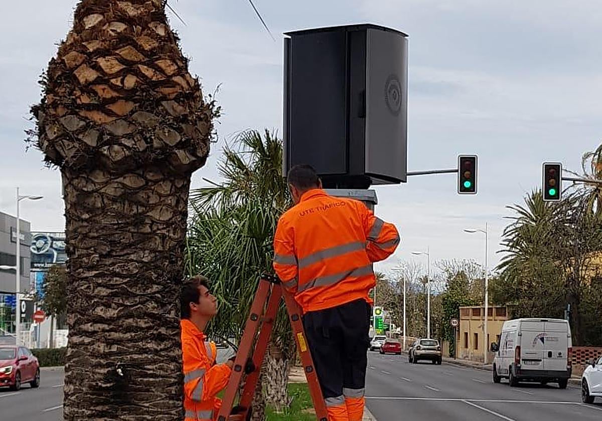 Uno de los nuevos radares instalados en Alicante.