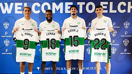 Ponce, Lemar, Rubén Sánchez y Lomónaco presentan sus credenciales en el nuevo Elche