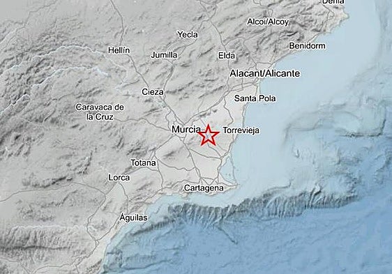 Un terremoto de magnitud 3,5 en Murcia sacude el sur de Alicante: «He escuchado crujir los muebles»
