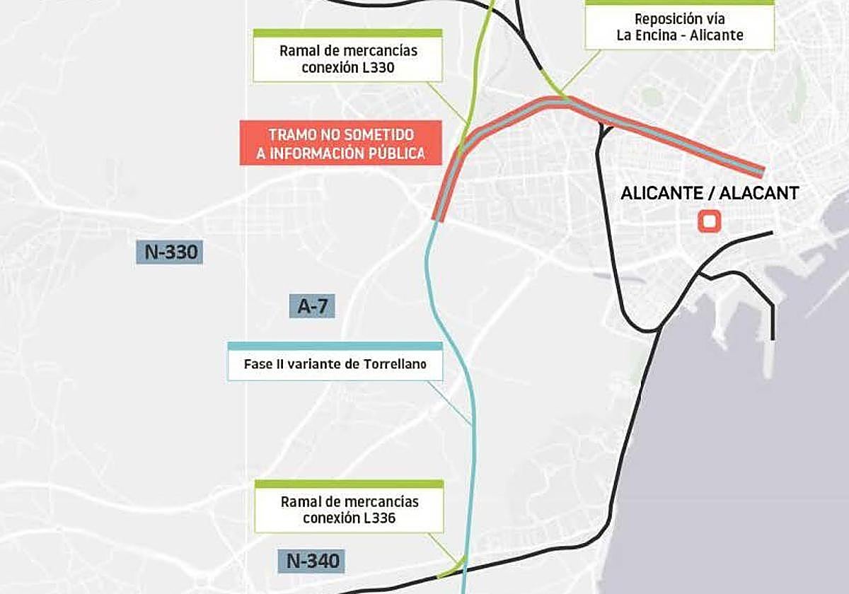 The Government approves the Torrellano bypass to improve rail connectivity in Alicante