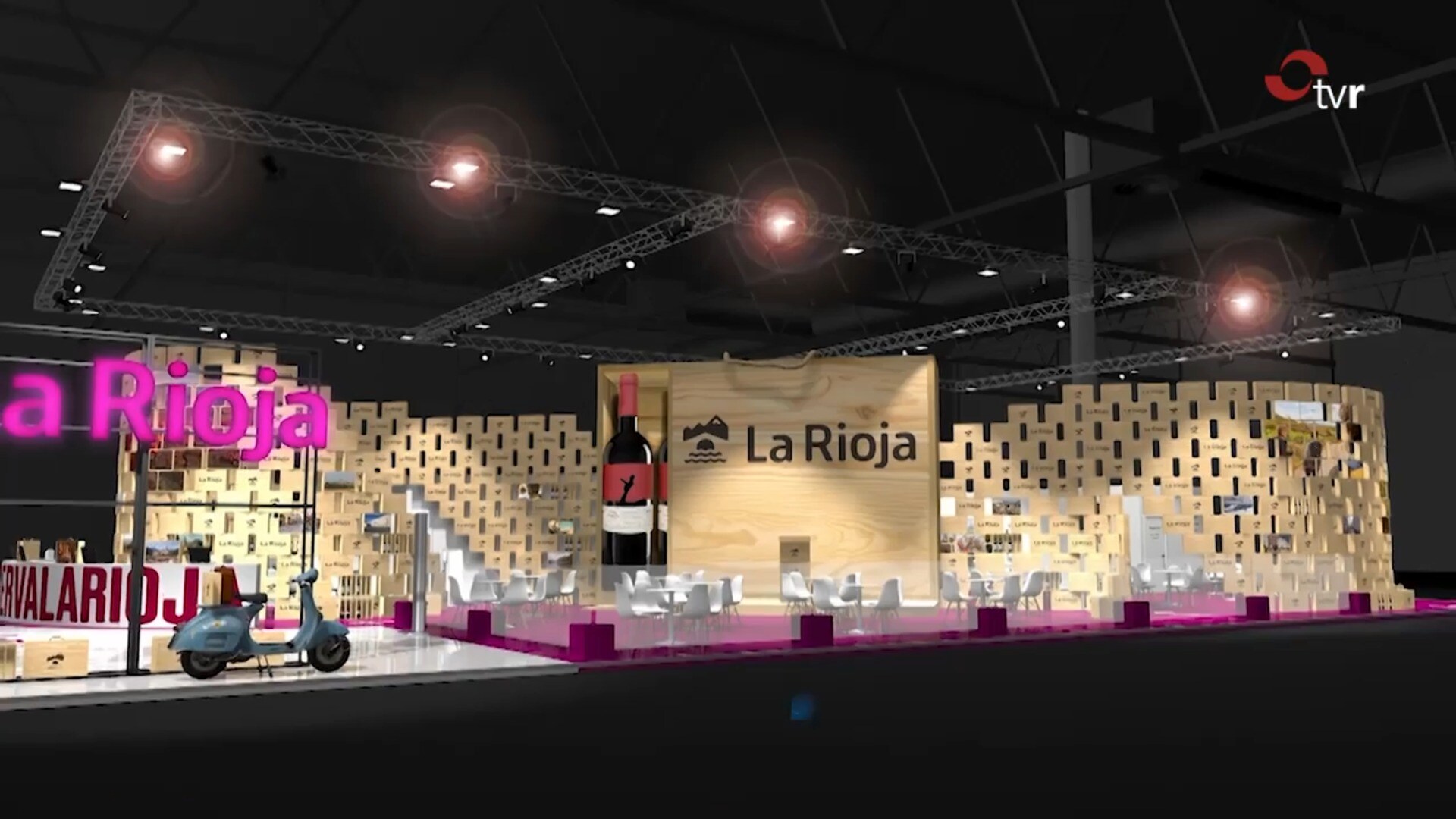 La Rioja participa en FITUR con un nuevo estand diseñado con estuches de vino