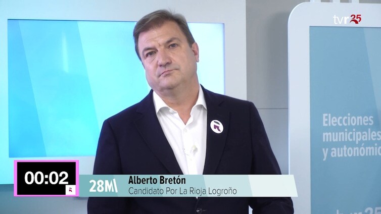 Alberto Bretón (Por La Rioja) echa mano de la "honradez y responsabilidad" de su partido para llamar al voto