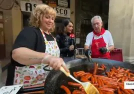 Degustación de chistorra y queso del Roncal